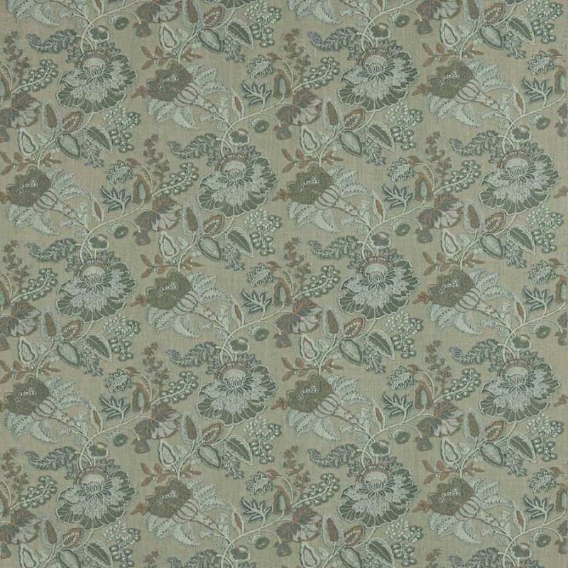 Preview: Cassia Aqua – Stoff von Colefax and Fowler