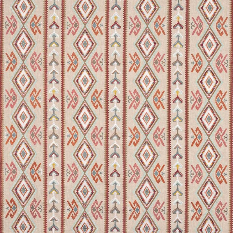 Preview: Castille von Colefax and Fowler in Red/Sand
