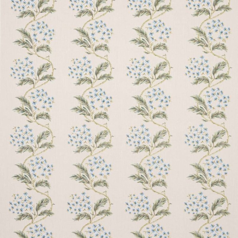 Preview: Cresswell Blue/Green – Stoff von Colefax and Fowler