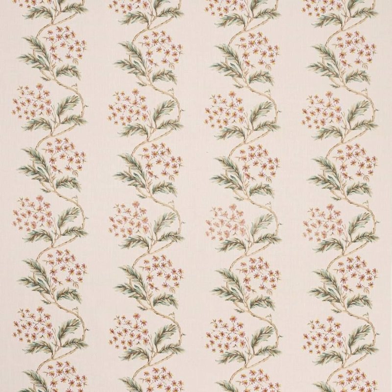 Cresswell Red/Green – Stoff von Colefax and Fowler