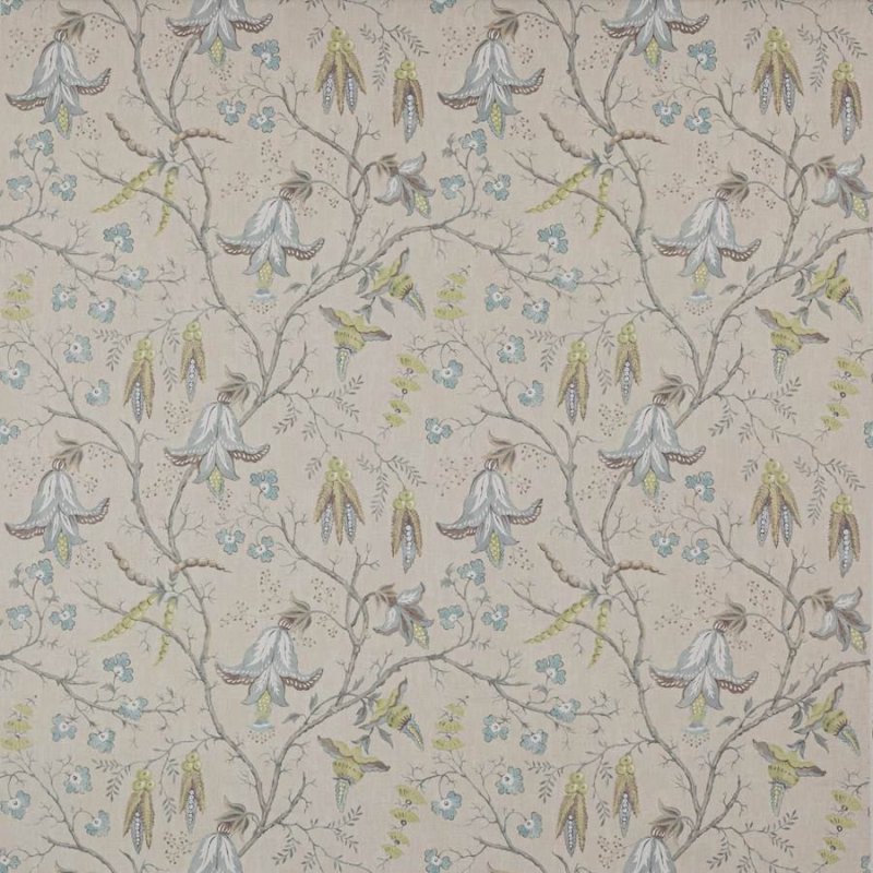 Preview: Cristabel Old Blue – Stoff von Colefax and Fowler
