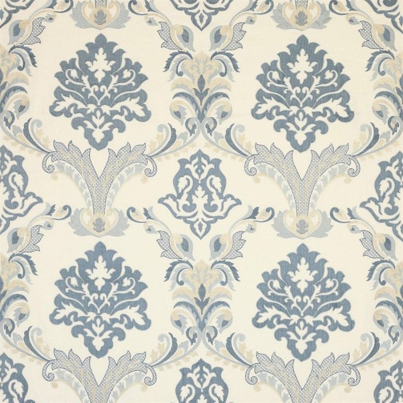 Preview: Cyrus Blue – Stoff von Colefax and Fowler