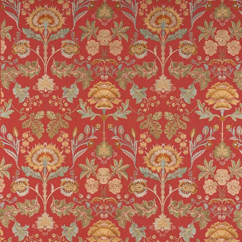 Preview: Dianthus Red – Stoff von Colefax and Fowler