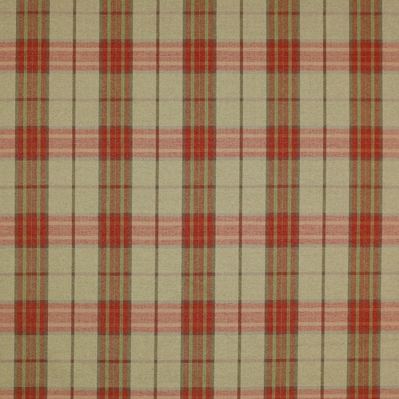 Preview: Dunmore Check von Colefax and Fowler in Tomato/Sage