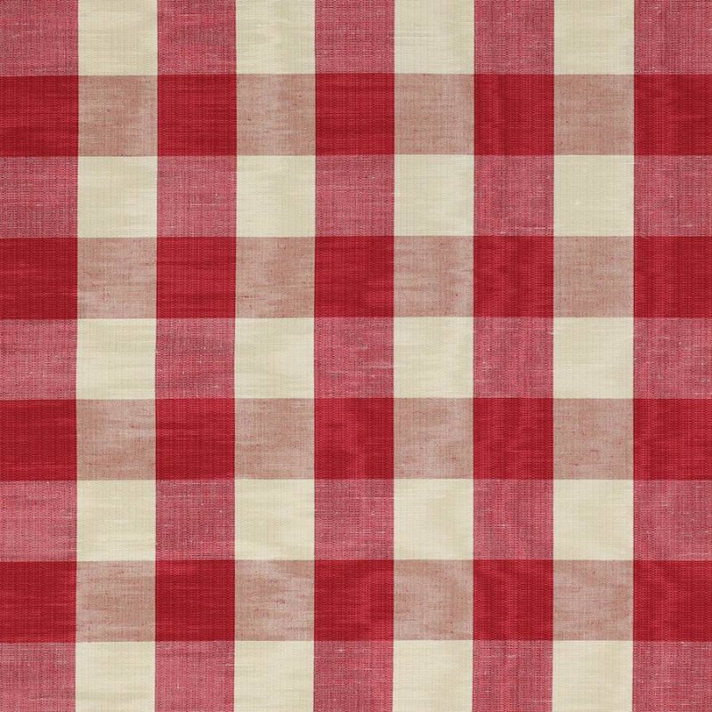 Eaton Check von Colefax and Fowler in Dark Red