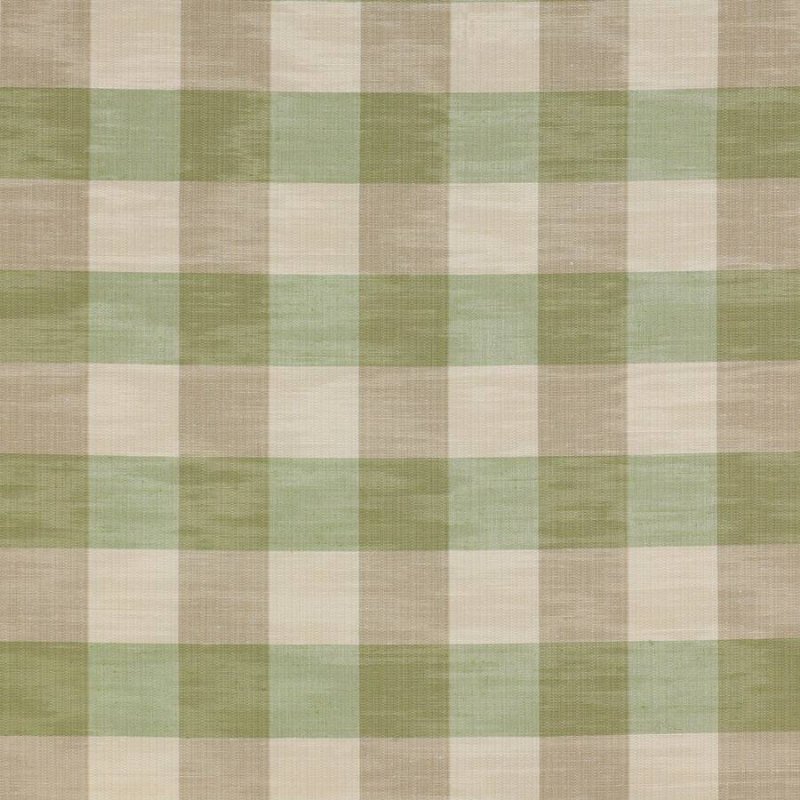 Eaton Check von Colefax and Fowler in Green/Beige