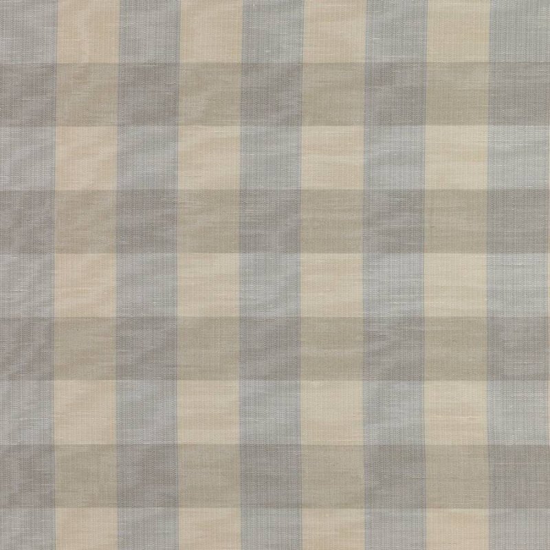 Eaton Check von Colefax and Fowler in Silver Blue