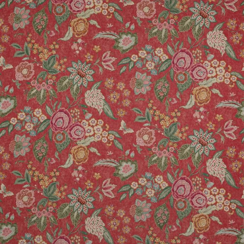 Preview: Emmeline Red – Stoff von Colefax and Fowler