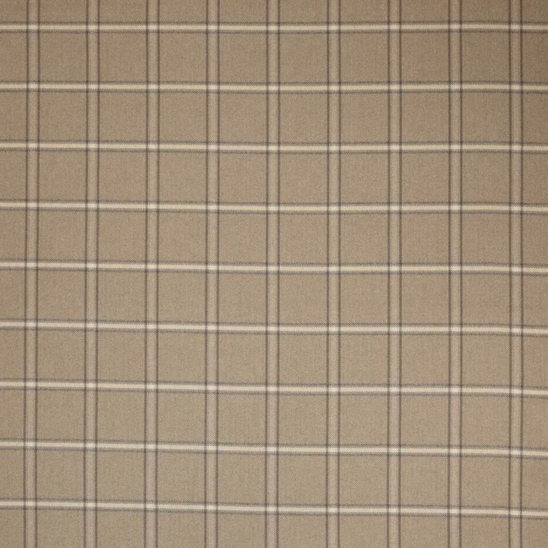 Preview: Fen Plaid Beige – Stoff von Colefax and Fowler