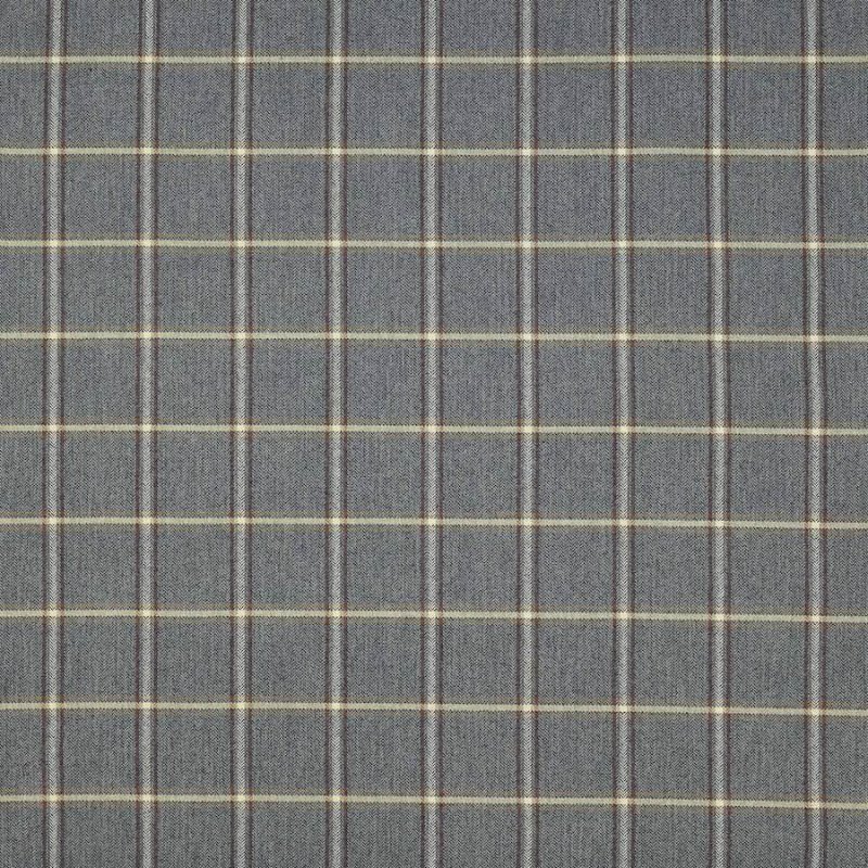 Fen Plaid Blue – Stoff von Colefax and Fowler