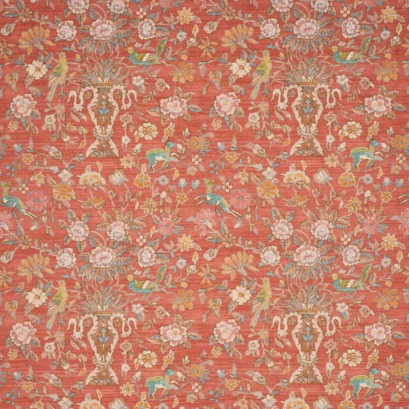 Preview: Fleury Red – Stoff von Colefax and Fowler