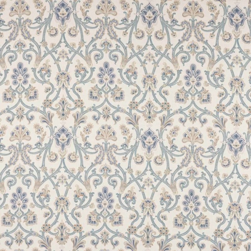 Preview: Furley Blue – Stoff von Colefax and Fowler