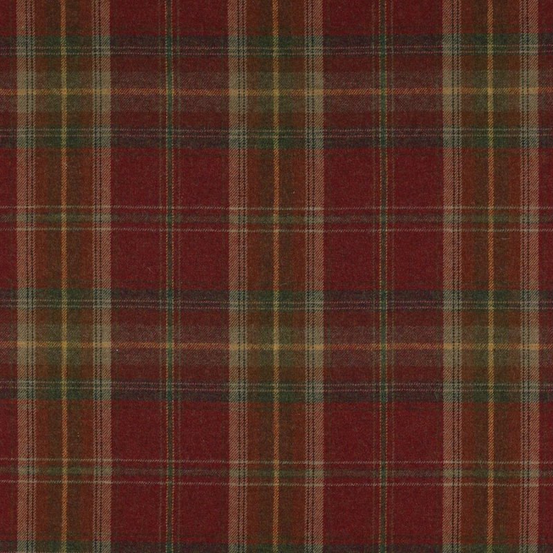 Galloway Plaid von Colefax and Fowler in Red/Sand