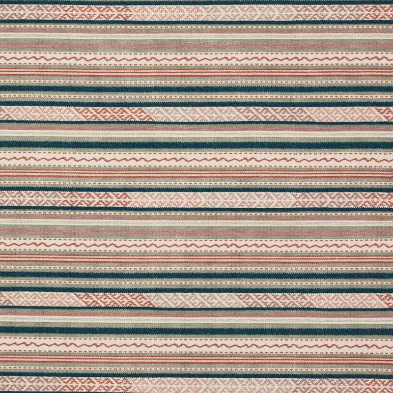 Preview: Genista Tomato/Teal – Stoff von Colefax and Fowler
