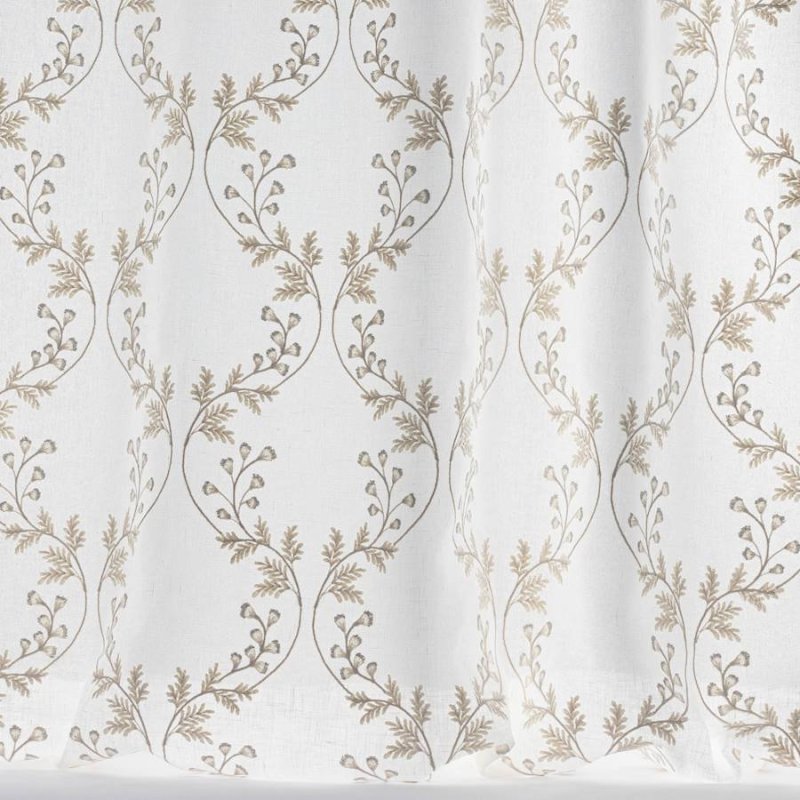 Preview: Georgia Sheer Ivory – Stoff von Colefax and Fowler