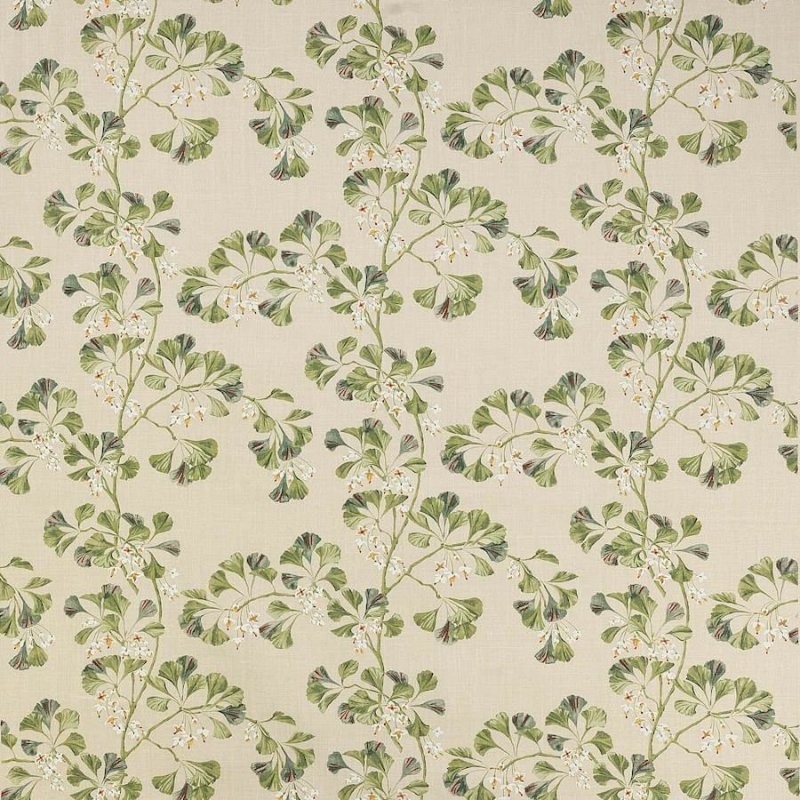 Preview: Greenacre Forest Green – Stoff von Colefax and Fowler