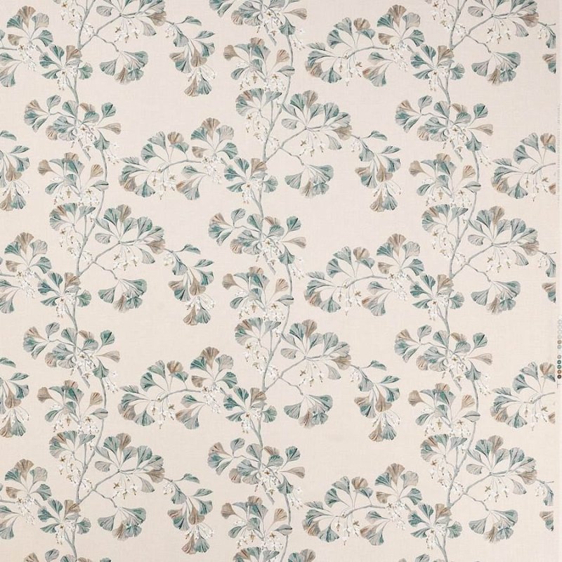 Preview: Greenacre Old Blue – Stoff von Colefax and Fowler