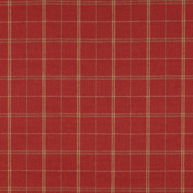 Preview: Hemsby Check Red – Stoff von Colefax and Fowler
