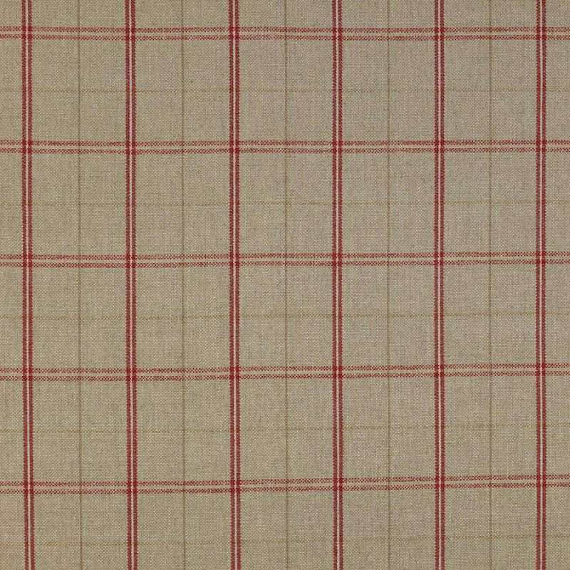Hemsby Check Tomato – Stoff von Colefax and Fowler