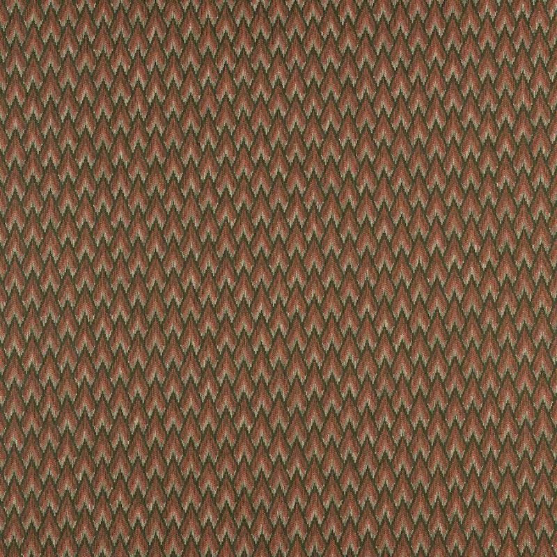 Preview: Hilaire Red/Green – Stoff von Colefax and Fowler