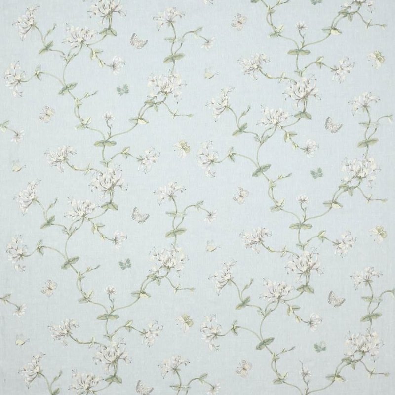 Honeysuckle Garden Old Blue – Stoff von Colefax and Fowler
