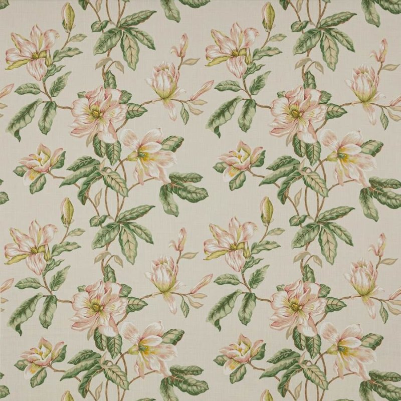 Preview: Imogen Pink/Green – Stoff von Colefax and Fowler
