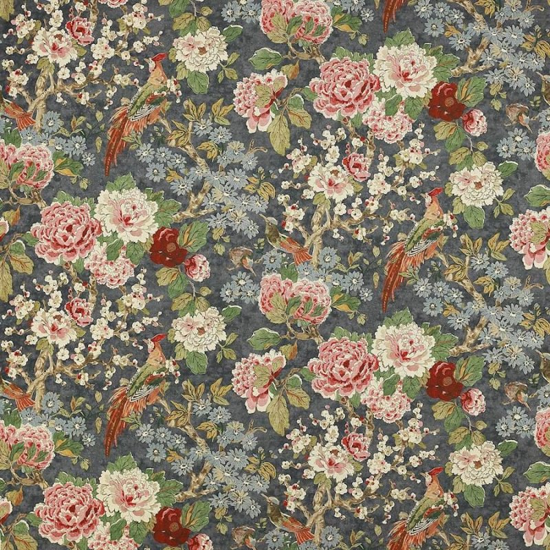 Jardine Navy – Stoff von Colefax and Fowler