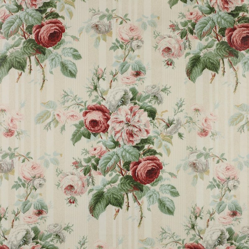 Jubilee Rose von Colefax and Fowler in Pink/Green