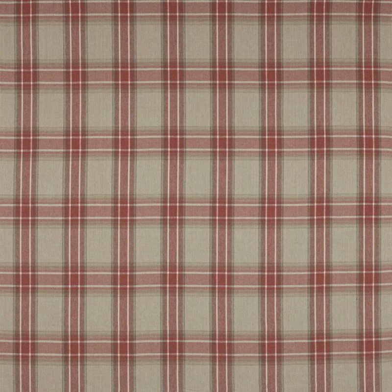 Preview: Lamorna Check von Colefax and Fowler in Red