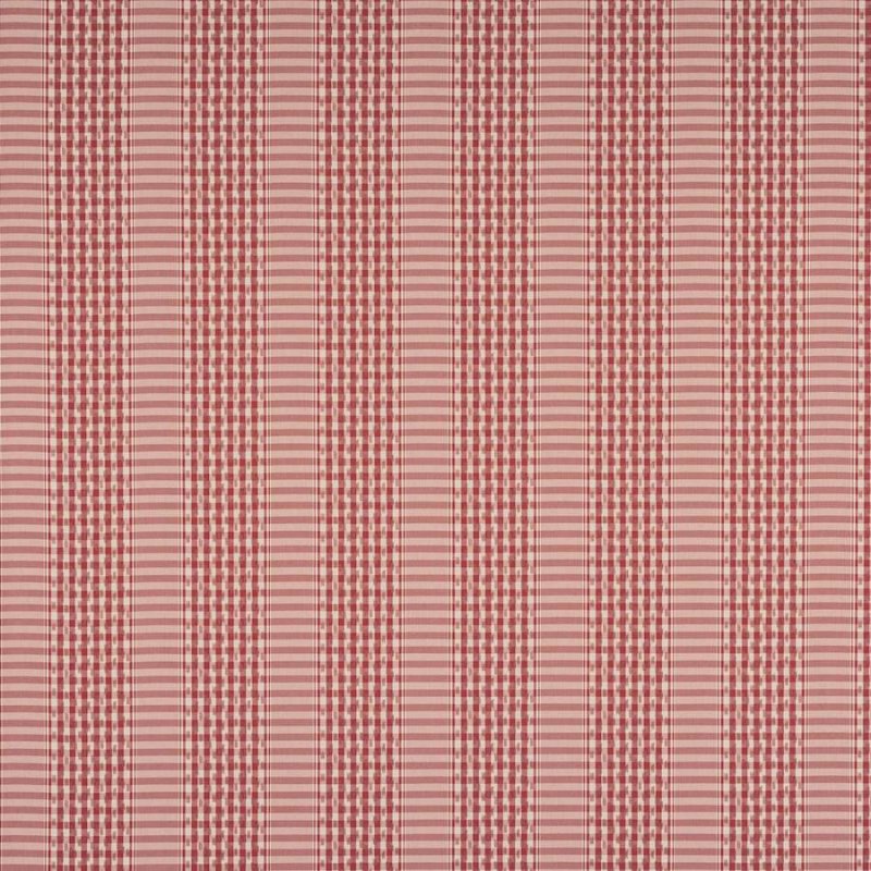 Langham Check von Colefax and Fowler in Tomato