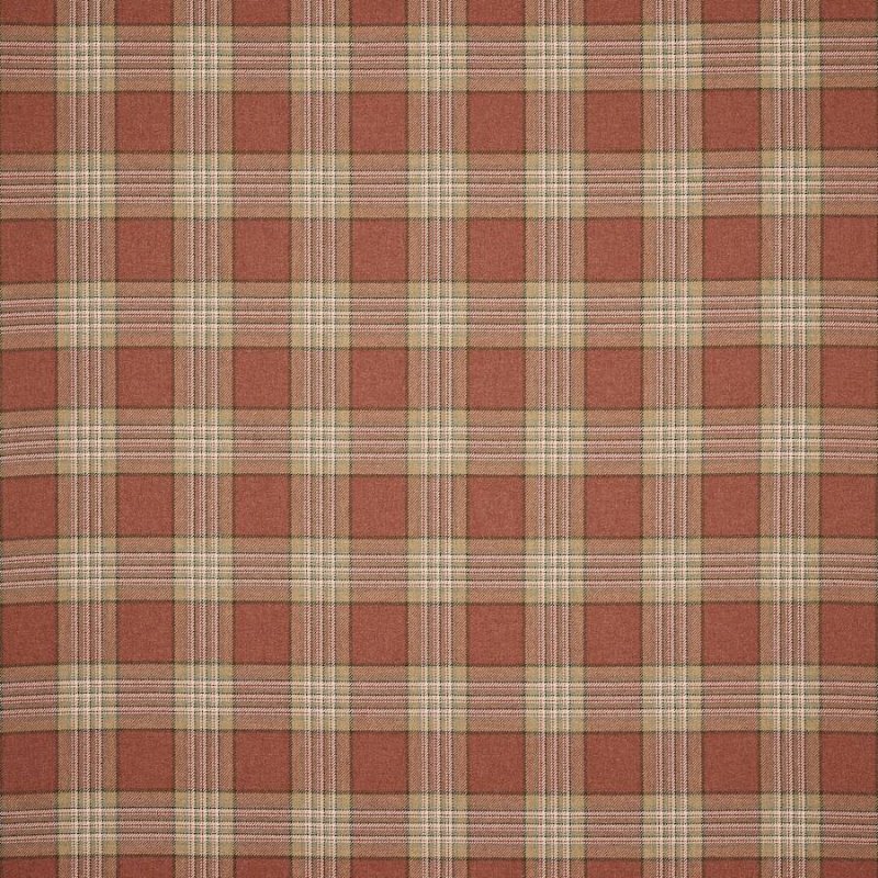 Preview: Lowick Plaid von Colefax and Fowler in Tomato/Green