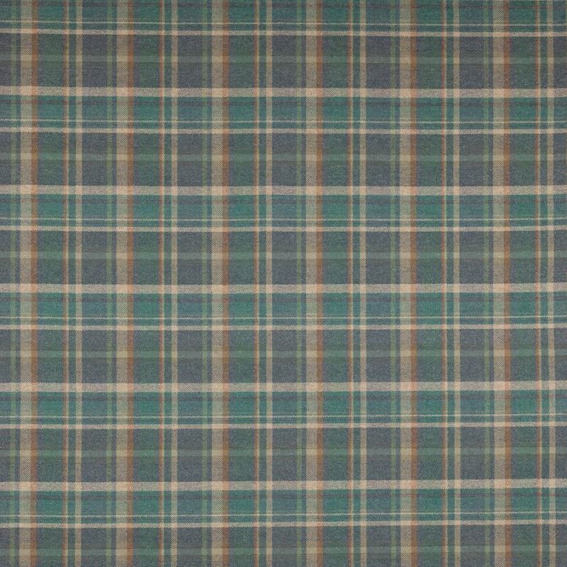 Magnus Plaid von Colefax and Fowler in Blue/Teal