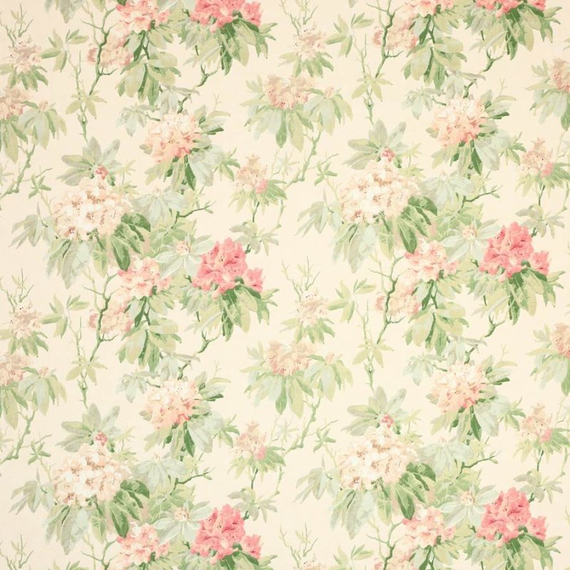 Mereworth Red/Green – Stoff von Colefax and Fowler