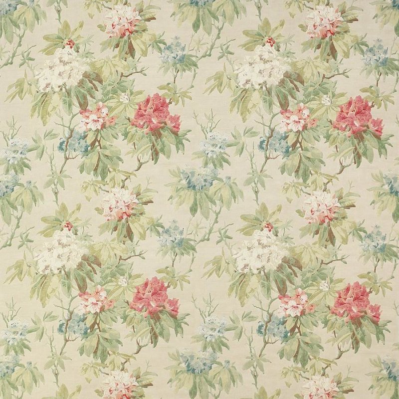 Mereworth Tomato/Olive – Stoff von Colefax and Fowler