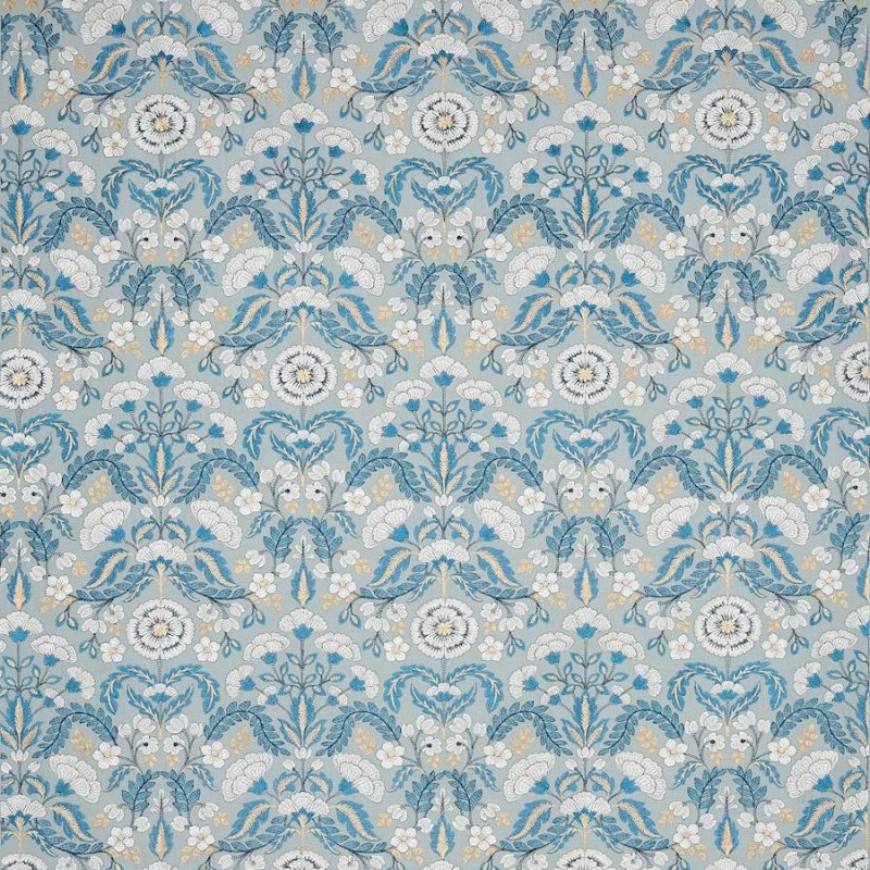 Preview: Mirabelle Blue – Stoff von Colefax and Fowler