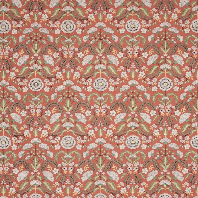 Preview: Mirabelle Red – Stoff von Colefax and Fowler