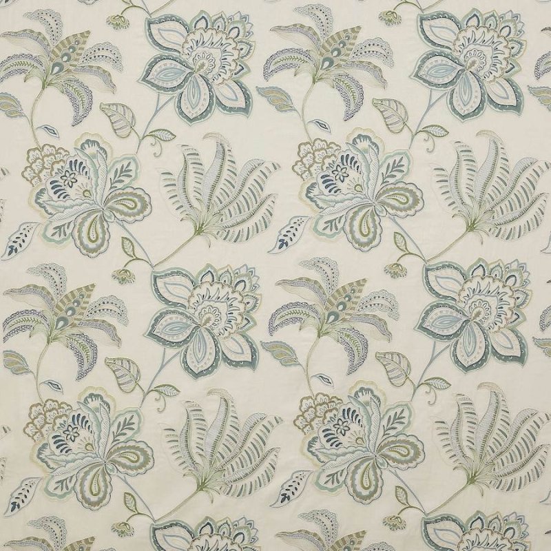 Preview: Oriana Blue – Stoff von Colefax and Fowler