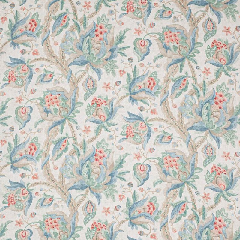 Preview: Orlando von Colefax and Fowler in Coral/Sage