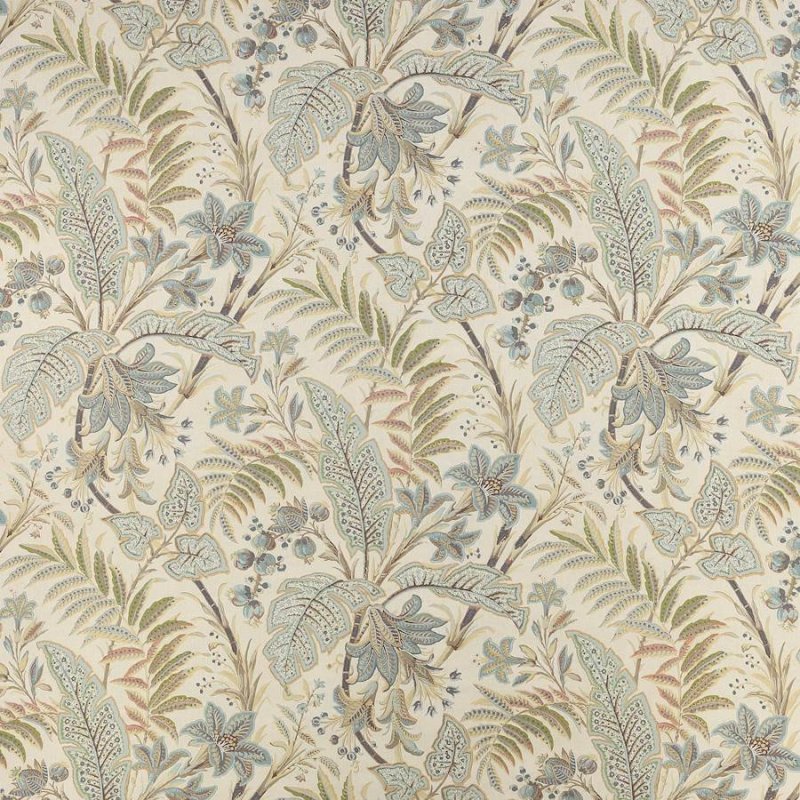 Paisley Leaf Old Blue – Stoff von Colefax and Fowler