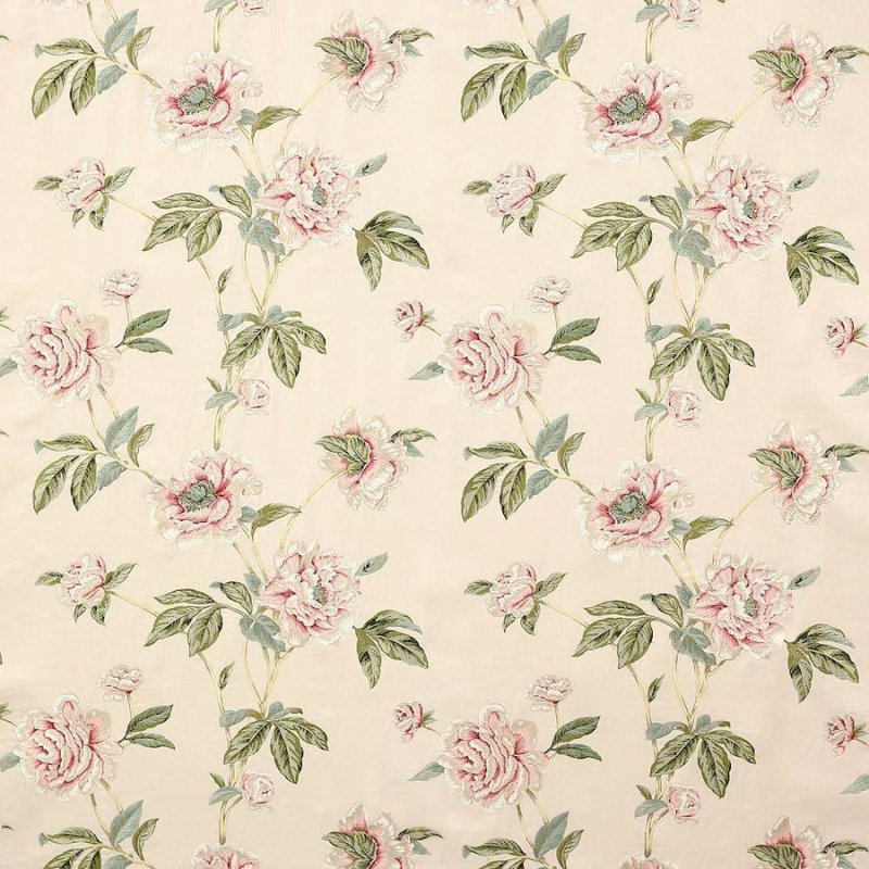 Preview: Selena Pink/Green – Stoff von Colefax and Fowler