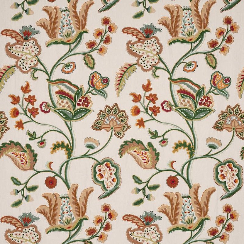 Preview: Seymour von Colefax and Fowler in Tomato/Green