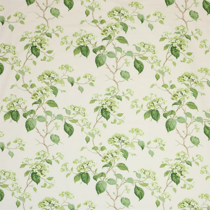 Summerby Cotton Leaf Green – Stoff von Colefax and Fowler