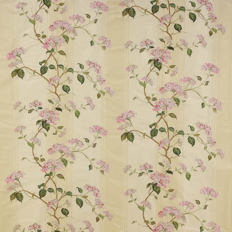 Preview: Summerby Silk Pink/Green – Stoff von Colefax and Fowler