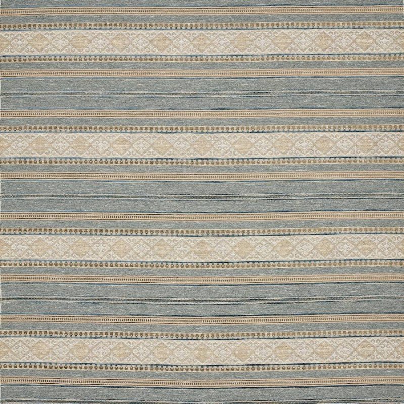 Preview: Sylvestra Blue – Stoff von Colefax and Fowler