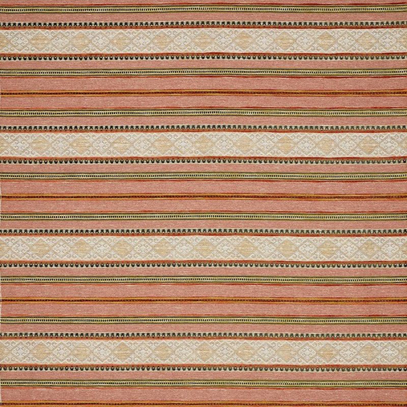 Preview: Sylvestra Tomato – Stoff von Colefax and Fowler