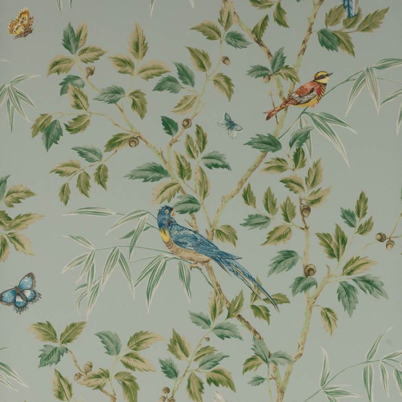Ashdown Tapete von Colefax and Fowler in Old Blue
