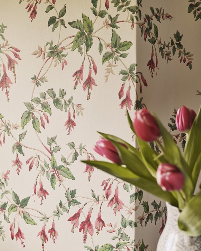 Fuchsia Tapete von Colefax and Fowler – Ambiente 13
