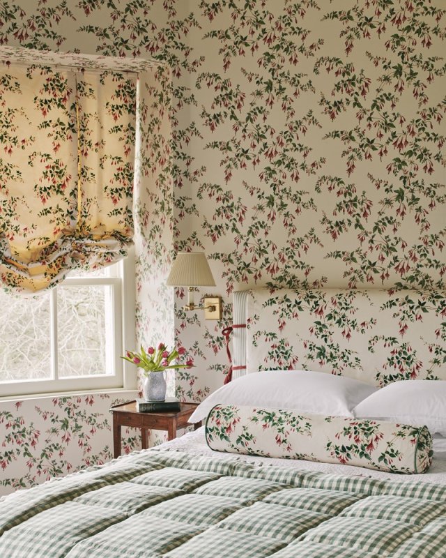 Fuchsia Tapete von Colefax and Fowler – Ambiente 9