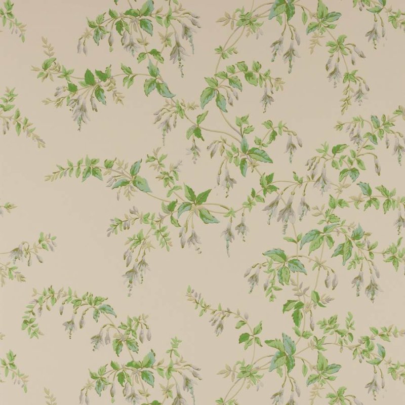 Preview: Fuchsia Tapete von Colefax and Fowler in Grey/Green