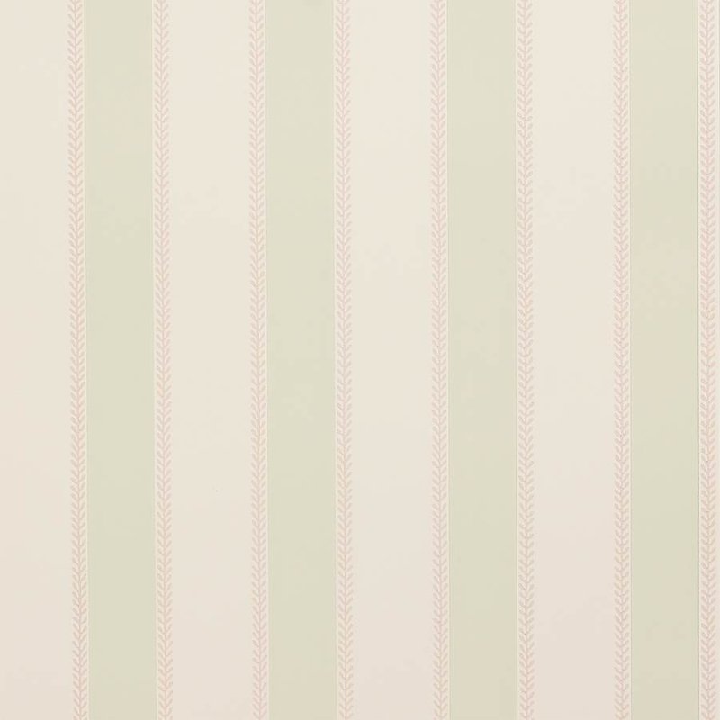 Preview: Graycott Stripe Tapete von Colefax and Fowler in Pink/Green